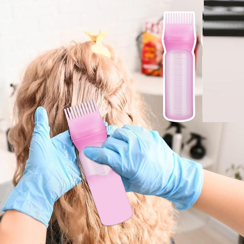 Multipurpose Root Comb Applicator Bottle