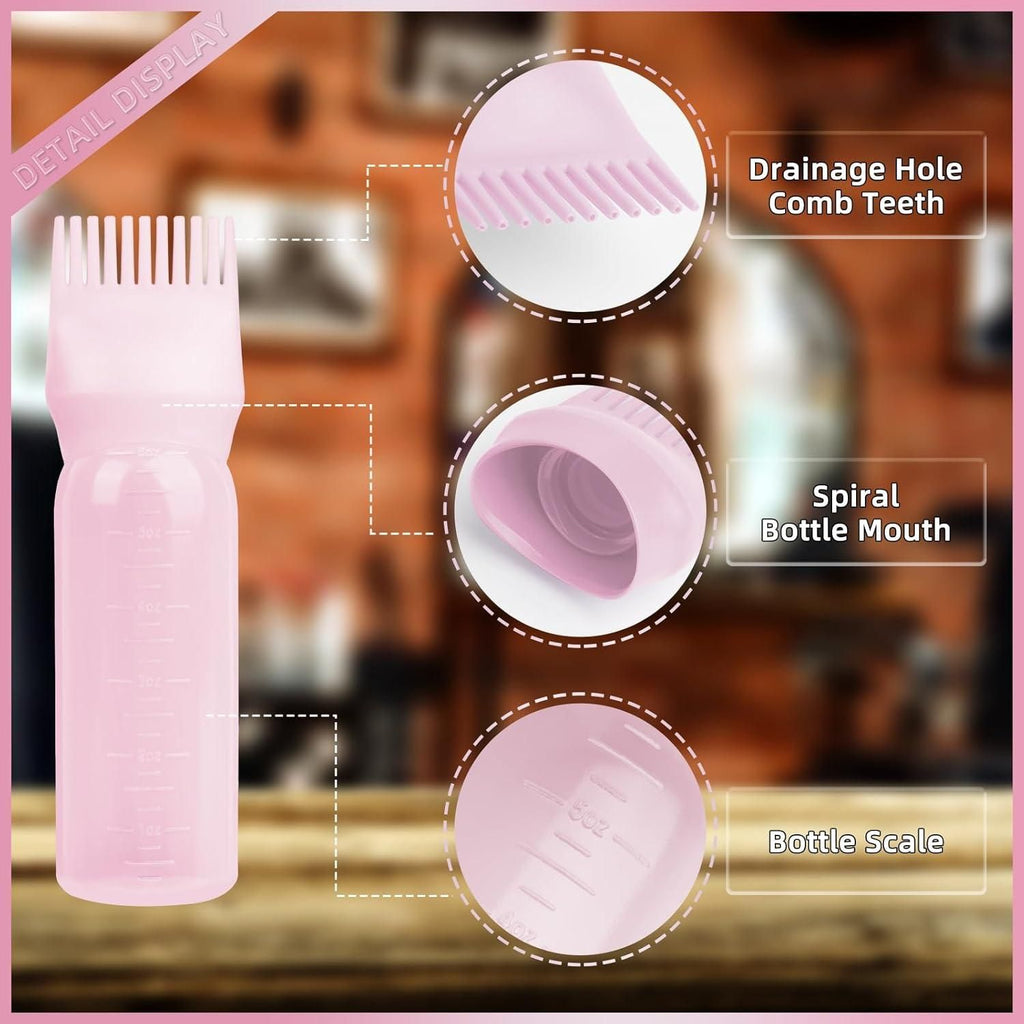 Multipurpose Root Comb Applicator Bottle