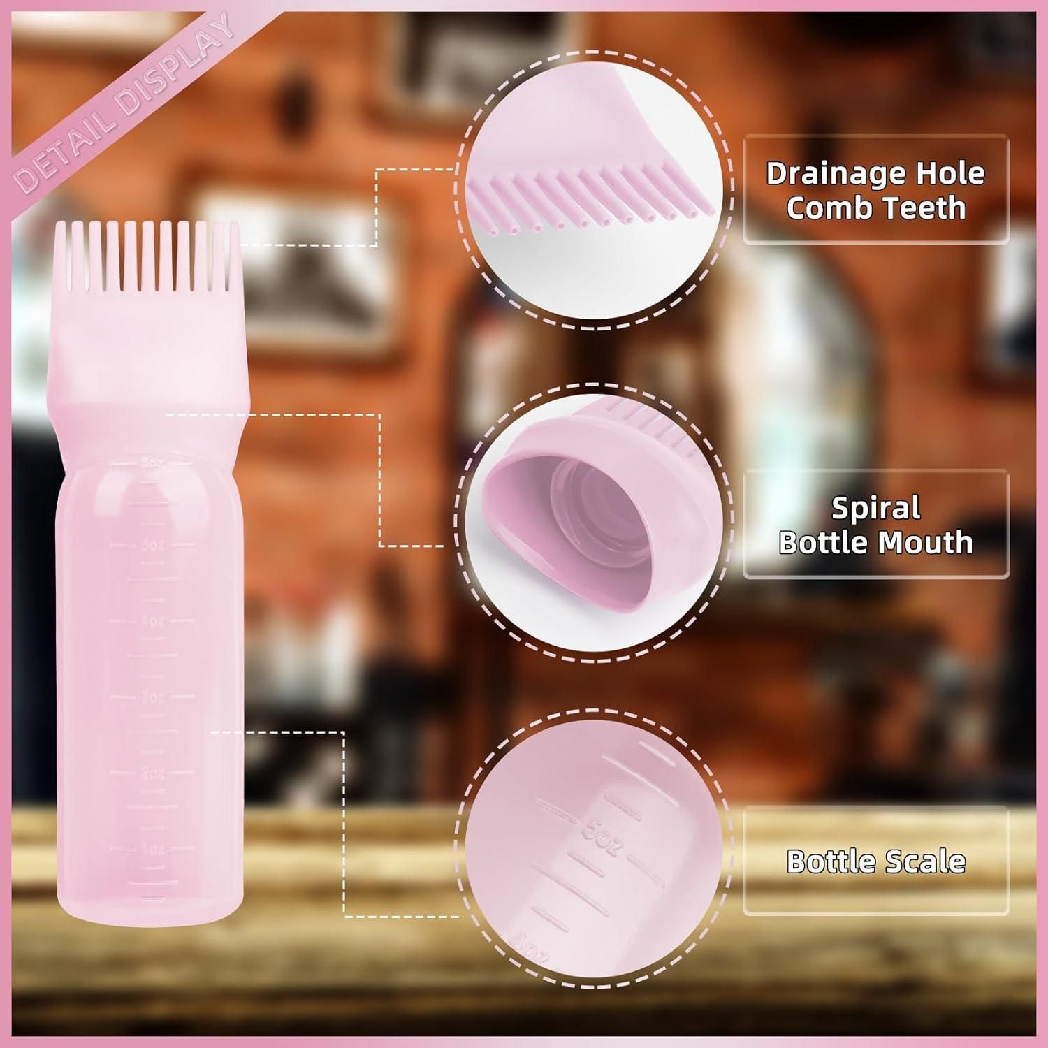 Multipurpose Root Comb Applicator Bottle