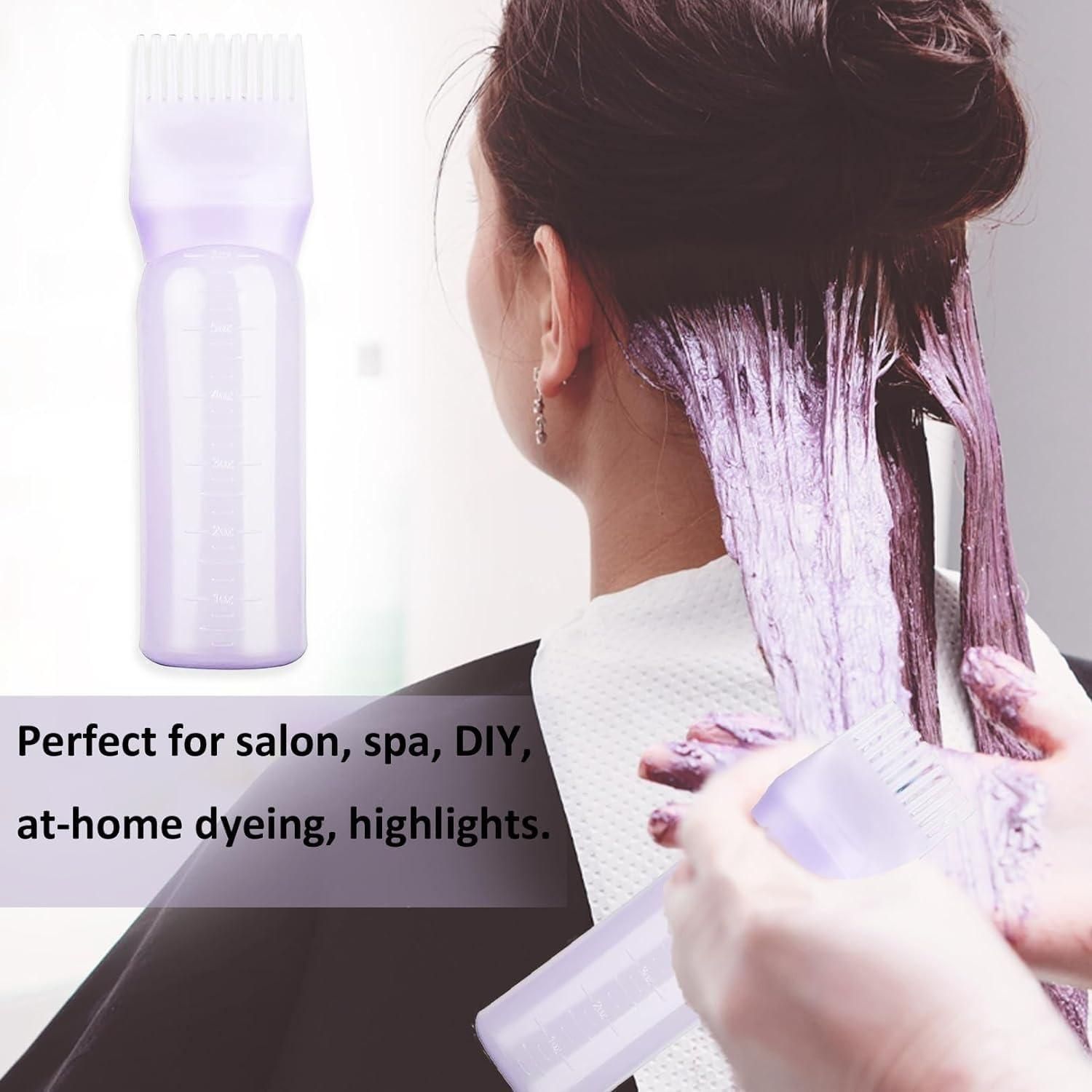 Multipurpose Root Comb Applicator Bottle