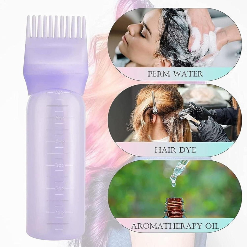 Multipurpose Root Comb Applicator Bottle