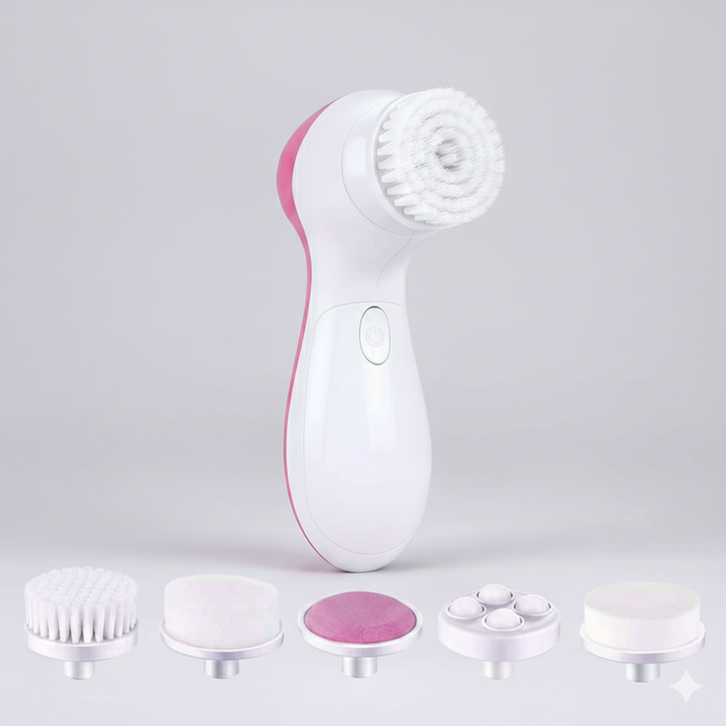 5 in 1 Portable Electric Facial Cleaner & Massager